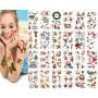 Christmas Temporary Tattoos Stickers,Christmas Decorations with Santa Claus Christmas Tree Socks Reindeer Gift Bags for Kids Christmas Party,Fun Christmas Holiday Tattoo for Kids （30 sheets）