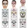 Halloween Face Tattoos Day of the Dead Stickers Sugar Skull s for Women Men Kids Face Makeup Kit Floral Skeleton Mask Tattoo Mexican Halloween Party Favor Supplies (6 Sheets) Halloween Face Tattoos Day of the Dead Stickers Sugar Skull s for Women Men Kids Face Makeup Kit Floral Skeleton Mask Tattoo Mexican Halloween Party Favor Supplies (6 Sheets)