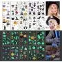 Halloween Temporary Tattoos for kids, Glow in the Dark Halloween Tattoos for Boys Girls, 10 Sheets - 100Pcs Waterproof Tattoos Stickers, Trick or Treat Party Favor Decorations Suppliers Halloween Temporary Tattoos for kids, Glow in the Dark Halloween Tattoos for Boys Girls, 10 Sheets - 100Pcs Waterproof Tattoos Stickers, Trick or Treat Party Favor Decorations Suppliers