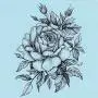 DaLin 4 Sheets Sexy Temporary Tattoos for Men Women Flowers Collection (Black Rose) DaLin 4 Sheets Sexy Temporary Tattoos for Men Women Flowers Collection (Black Rose)