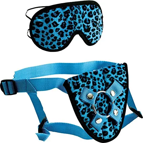 California Exotics Furplay Harness & Mask, Blue California Exotics Furplay Harness & Mask, Blue