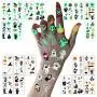 LessMo Halloween Glow in the Dark Tattoos, 10 Sheets Luminous Tattoo Stickers for Kids, Waterproof, Skeleton Pumpkin Cartoon, for Halloween Eve, Costume, Trick or Treat Party, Kids Gift LessMo Halloween Glow in the Dark Tattoos, 10 Sheets Luminous Tattoo Stickers for Kids, Waterproof, Skeleton Pumpkin Cartoon, for Halloween Eve, Costume, Trick or Treat Party, Kids Gift