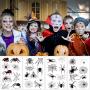 Konsait 86PCS Halloween Tattoos Spider Tattoos, Spider Web Spider Net Tattoos, Halloween Face Shoulder Arm Tattoo Stickers for Women Men Kids Boys Halloween Cosplay Accessories Konsait 86PCS Halloween Tattoos Spider Tattoos, Spider Web Spider Net Tattoos, Halloween Face Shoulder Arm Tattoo Stickers for Women Men Kids Boys Halloween Cosplay Accessories