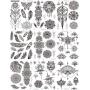 Temporary Tattoos Stickers, Ztent 9 Sheets Mandala Flower Body Art Stickers Waterproof Henna Black Art Tattoo Stickers For Adult Women Girls Body Art Arm