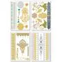 Metallic Temporary Tattoos for Women Teens Girls - 8 Sheets Gold Silver Temporary Tattoos Glitter Shimmer Designs Jewelry Tattoos - 100+ Color Flash Fake Waterproof Tattoo Stickers (Mustique) Metallic Temporary Tattoos for Women Teens Girls - 8 Sheets Gold Silver Temporary Tattoos Glitter Shimmer Designs Jewelry Tattoos - 100+ Color Flash Fake Waterproof Tattoo Stickers (Mustique)