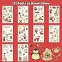 10 Sheets Luminous Christmas Temporary Tattoos for Kids Stocking Stuffers, Christmas Party Decorations Supplies Favors for Birthday Party, Xmas Holiday Stickers Games for Boys and Girls