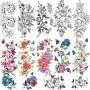12 Sheets Large Flowers Temporary Tattoos for Women, Waterproof Fake Tattoos Rose Peony Body Art Arm Tattoo Stickers for Women, Girls 12 Sheets Large Flowers Temporary Tattoos for Women, Waterproof Fake Tattoos Rose Peony Body Art Arm Tattoo Stickers for Women, Girls