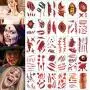 Halloween Temporary Tattoos Stickers, Scary Face Stickers, Waterproof Scar Tattoos, Suitable for Halloween Temporary Scars Tattoos Stickers Zombie Party Supplies Fake Injury Wound (30 PACK) Halloween Temporary Tattoos Stickers, Scary Face Stickers, Waterproof Scar Tattoos, Suitable for Halloween Temporary Scars Tattoos Stickers Zombie Party Supplies Fake Injury Wound (30 PACK)