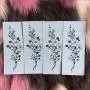 DaLin 4 Sheets Sexy Floral Temporary Tattoos for Women Flowers Collection (Snake and Cherry)