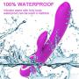 Wireless Massage for Back Relaxation and Stress Reduction, 10 Vibration Frequency Modes and 4 Adjustable Strengths Handheld Massager, USB Rechargeable(Purple)