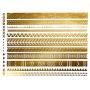 Terra Tattoos Temporary Metallic Tattoos - 75 Gold Tattoos
