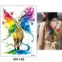 5 Sheets Watercolor Body Temporary Tattoo Sticker Wolf Elephant Picture Design Leg Arm Art Sexy 5 Sheets Watercolor Body Temporary Tattoo Sticker Wolf Elephant Picture Design Leg Arm Art Sexy