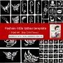 Airbrush Tattoo Stencil Kit Durable Body-Painting Alphabet Temporary Tattoo Template Body Art Drawing Stencil for Henna Tattoos,Body Glitter Tattoos,Face Painting (118pcs/pack) Airbrush Tattoo Stencil Kit Durable Body-Painting Alphabet Temporary Tattoo Template Body Art Drawing Stencil for Henna Tattoos,Body Glitter Tattoos,Face Painting (118pcs/pack)