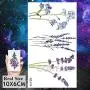 COKTAK 12Pieces/Lot 3D Watercolor Lavender Flower Temporary Tattoos For Women Body Art Arm Fake Flora Adults TattooSticker Waterproof Girls Tatoos COKTAK 12Pieces/Lot 3D Watercolor Lavender Flower Temporary Tattoos For Women Body Art Arm Fake Flora Adults TattooSticker Waterproof Girls Tatoos