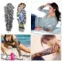 Full Arm Temporary Tattoo, Konsait Extra Temporary Tattoo Black tattoo Body Stickers for Man Women (18 Sheets) Full Arm Temporary Tattoo, Konsait Extra Temporary Tattoo Black tattoo Body Stickers for Man Women (18 Sheets)
