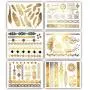 Terra Tattoos Temporary Metallic Tattoos - 75 Fake Gold Tattoos