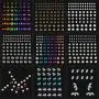 9 Sheets Eye Body Face Gems Rhinestone Stickers Self Adhesive Rhinestones Rainbow Face Gems for Women Festival Accessory and Nail Art Decorations (Tiny Bead) 9 Sheets Eye Body Face Gems Rhinestone Stickers Self Adhesive Rhinestones Rainbow Face Gems for Women Festival Accessory and Nail Art Decorations (Tiny Bead)