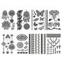 8 Sheets Temporary Tattoo Stickers Lace Sexy Body Waterproof Tattoo stickers Women Wedding Party