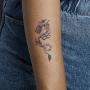 Inkbox Temporary Tattoos - Dragonaut - Kit Semi Permanent Tattoos - 5x2in - Includes Primer Wipe and One Tattoo with For Now Ink. Applies in 1-2 Minutes. Lasts 1-2 Weeks. Dragon Design