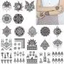20 Sheets Black Mandala Temporary Tattoo, Rose Henna Flower Design Petal Leaf Sketch Words Fake Tattoo Sticker for Cool Women Lady Girls, Body Art on Back of hand Finger Arm Clavicle Waterproof 20 Sheets Black Mandala Temporary Tattoo, Rose Henna Flower Design Petal Leaf Sketch Words Fake Tattoo Sticker for Cool Women Lady Girls, Body Art on Back of hand Finger Arm Clavicle Waterproof