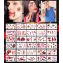 Halloween Zombie Scar Tattoo Sticker, 30 Sheets Waterproof Temporary Realistic Fake Bloody Wound Tattoos for Halloween Vampire Makeup, Cosplay and Masquerade Party