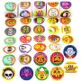 600+ Halloween Craft Assortment Kit Including Temporary Tattoos, Stickers, Stampers Foam Stickers for Trick or Treat Craft Party Favors, School Classroom Hangout