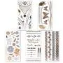Lady Up Waterproof Metallic Temporary Tattoo 20 sheets in Gold Silver Tattoos,Shimmer Temporary Tattoos for Body Art Lady Up Waterproof Metallic Temporary Tattoo 20 sheets in Gold Silver Tattoos,Shimmer Temporary Tattoos for Body Art