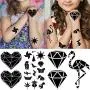 Yezunir 16 Sheets Geometric Cute Small Temporary Tattoos For Kids Arm Cranes Plane Anchor Maple Leaf Butterfly Heart Children Face Fake Tattoos Stickers Black Animals Star Line Art Waterproof Tatoos Yezunir 16 Sheets Geometric Cute Small Temporary Tattoos For Kids Arm Cranes Plane Anchor Maple Leaf Butterfly Heart Children Face Fake Tattoos Stickers Black Animals Star Line Art Waterproof Tatoos
