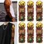 Leoars Halloween Pumpkin Lantern Temporary Tattoos, Nightmare Before Christmas Tattoo Sleeves, 6-Sheet Fake Women Men Large Full Arm Tattoo Stickers for Adult Kids Halloween Makeup Leoars Halloween Pumpkin Lantern Temporary Tattoos, Nightmare Before Christmas Tattoo Sleeves, 6-Sheet Fake Women Men Large Full Arm Tattoo Stickers for Adult Kids Halloween Makeup