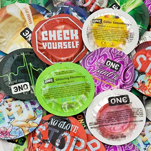 One Ultimate Sampler Pack with Silver Lunamax Pocket Case, Premium Lubricated Latex Condoms-24 Count One Ultimate Sampler Pack with Silver Lunamax Pocket Case, Premium Lubricated Latex Condoms-24 Count