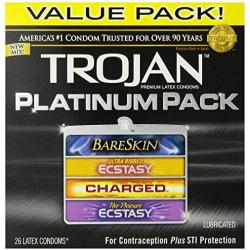Platinum Pack Lubricated Condoms, 26 Count