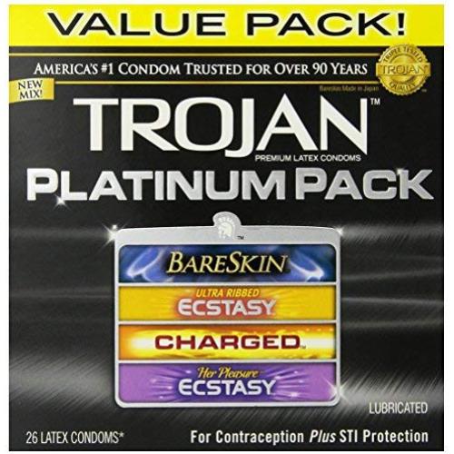 Platinum Pack Lubricated Condoms, 26 Count