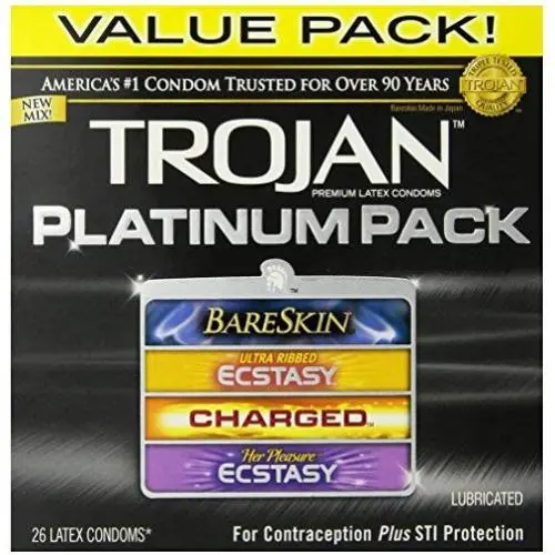 Platinum Pack Lubricated Condoms, 26 Count Platinum Pack Lubricated Condoms, 26 Count