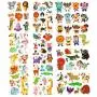 Phogary 200 Pieces 20 Sheets Animals Theme Temporary Tattoos Zoo Patterned Body Art Waterproof Tattoos for Kids Phogary 200 Pieces 20 Sheets Animals Theme Temporary Tattoos Zoo Patterned Body Art Waterproof Tattoos for Kids