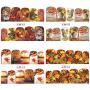 Fall Nail Art Stickers Halloween Thanksgiving Nail Art Accessories Decals 12 Sheets Maple Leaves Water Transfer Autumn Nail Stickers for Women Girls Fingernail Toenail Decoration Manicure Tips Tattoos