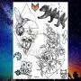 COKTAK 6 Pieces/Lot Large 3D Flower Rose Temporary Tattoos Stickers For Women Girls DOT Pattern Sexy Body Art Big Arm Tatoo Lavender Black Geometric Watercolor Tattoo Daisy Peony Sweetpea Lily Flora COKTAK 6 Pieces/Lot Large 3D Flower Rose Temporary Tattoos Stickers For Women Girls DOT Pattern Sexy Body Art Big Arm Tatoo Lavender Black Geometric Watercolor Tattoo Daisy Peony Sweetpea Lily Flora