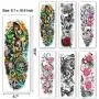 Leoars Extra Large Temporary Tattoos Sleeve, Full Arm Sleeve Temporary Tattoos for Men Women Body Art, Fake Half Arm Tattoo Stickers, 24-Sheet Leoars Extra Large Temporary Tattoos Sleeve, Full Arm Sleeve Temporary Tattoos for Men Women Body Art, Fake Half Arm Tattoo Stickers, 24-Sheet