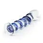 Icicles No 5 Sapphire Spiral Glass Dildo 7 Inch
