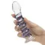 Icicles No 5 Sapphire Spiral Glass Dildo 7 Inch