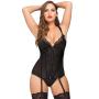 Worldgirl Treasure Me Black Basque Set