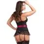 Worldgirl Moonlight Black Plunge Basque Set