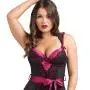 Worldgirl Moonlight Black Plunge Basque Set