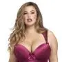 Worldgirl Plus Size Moonlight Wine Plunge Basque Set