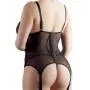 Cottelli Plus Size Wet Look and Lace Peek-A-Boo Merry Widow Cottelli Plus Size Wet Look and Lace Peek-A-Boo Merry Widow