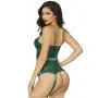 Seven 'til Midnight Satin and Lace Underwired Bustier Set