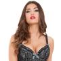 Worldgirl Silver Push-Up Basque Set