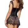 Dreamgirl Beyoncé Faux Leather and Lace Corset
