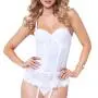 Seven 'til Midnight White Underwired Laced Bustier Set