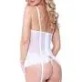 Seven 'til Midnight White Underwired Laced Bustier Set