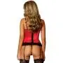 Exposed Precious Gems Basque and G-String Set